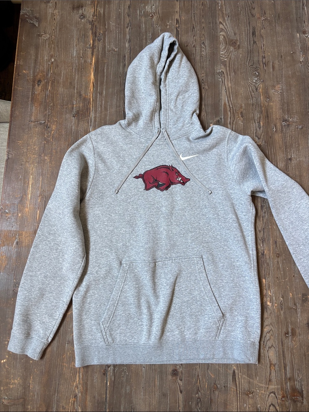 Nike Gray Pullover Hoodie Arkansas Razorbacks